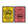 Wallity Juego de 2 Cuadros Decorativos Enmarcados 2PSCT-09